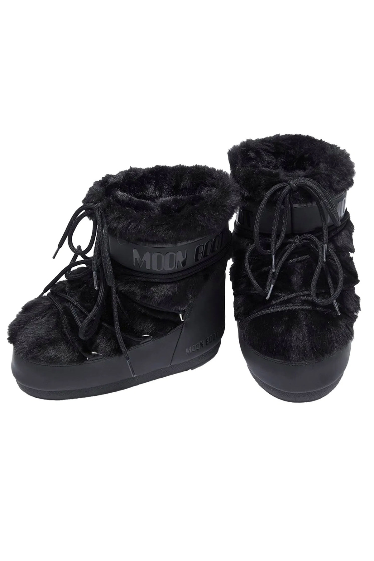 MOON BOOT 80d1409390-n001 Icon Low Faux Fur Kadın Siyah Kar Botu KADIN KAR BOTU görsel 2