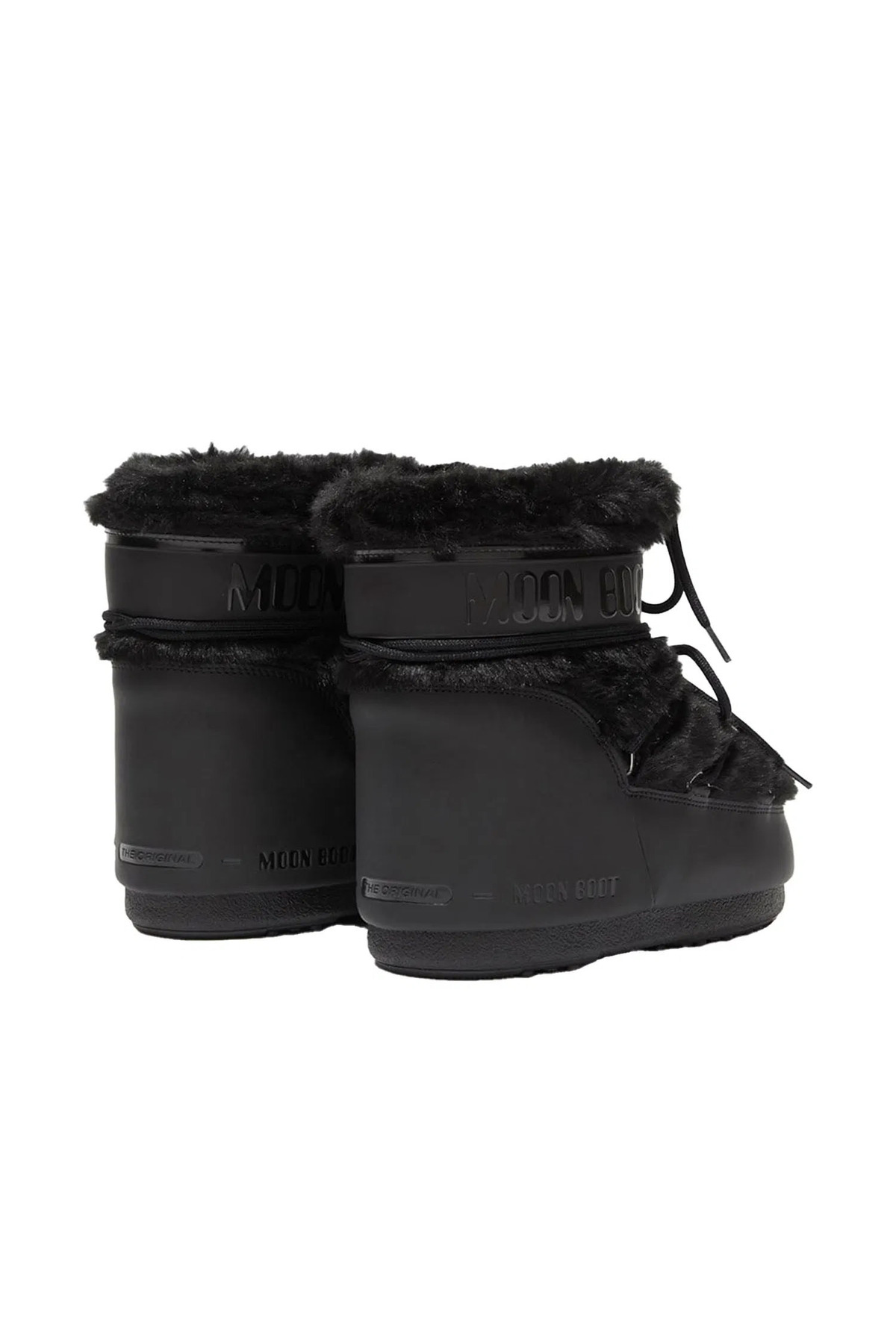 MOON BOOT 80d1409390-n001 Icon Low Faux Fur Kadın Siyah Kar Botu KADIN KAR BOTU görsel 4
