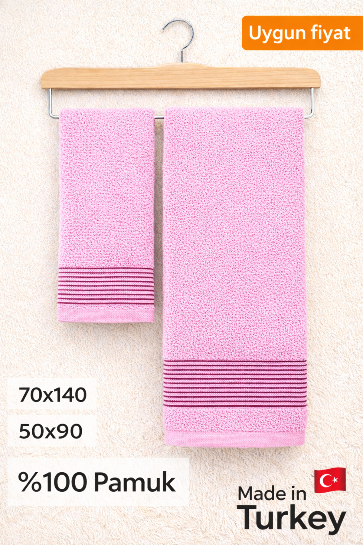 BAMİROSE 50x90-70x140 CM AMORE KUPAONIČKI SET OD 2 KOMADA, PEŠKAČ ZA PLAŽU, K...