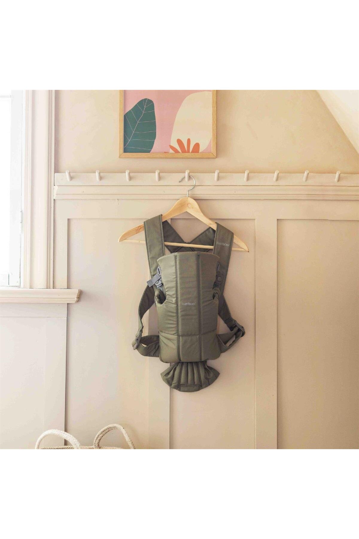 BabyBjörn Kanguru Mini Woven Dark Green fotoğrafı 4 (önizleme)