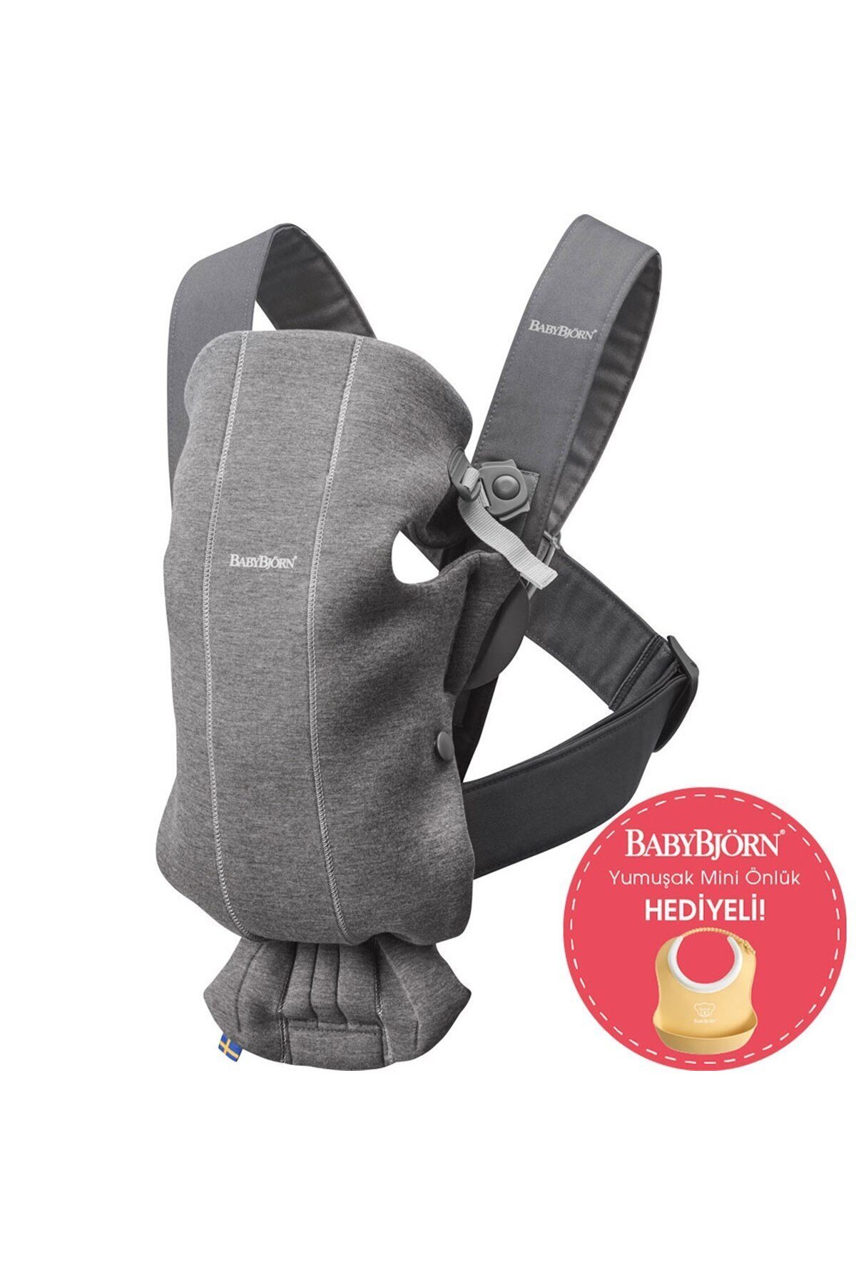 BabyBjörn Kanguru Mini 3D Jersey Dark Grey fotoğrafı 5 (önizleme)