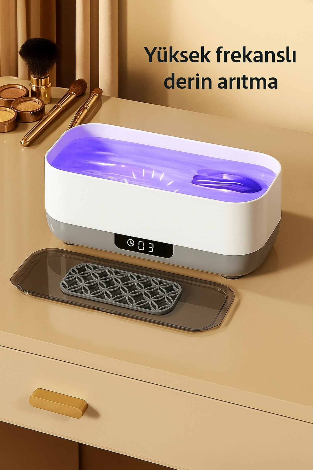 DailyTech Ultrasonik Gözlük Temizleme Cihazı Takı Saat Lens Derin Temizlik Makinesi fotoğrafı 7 (önizleme)