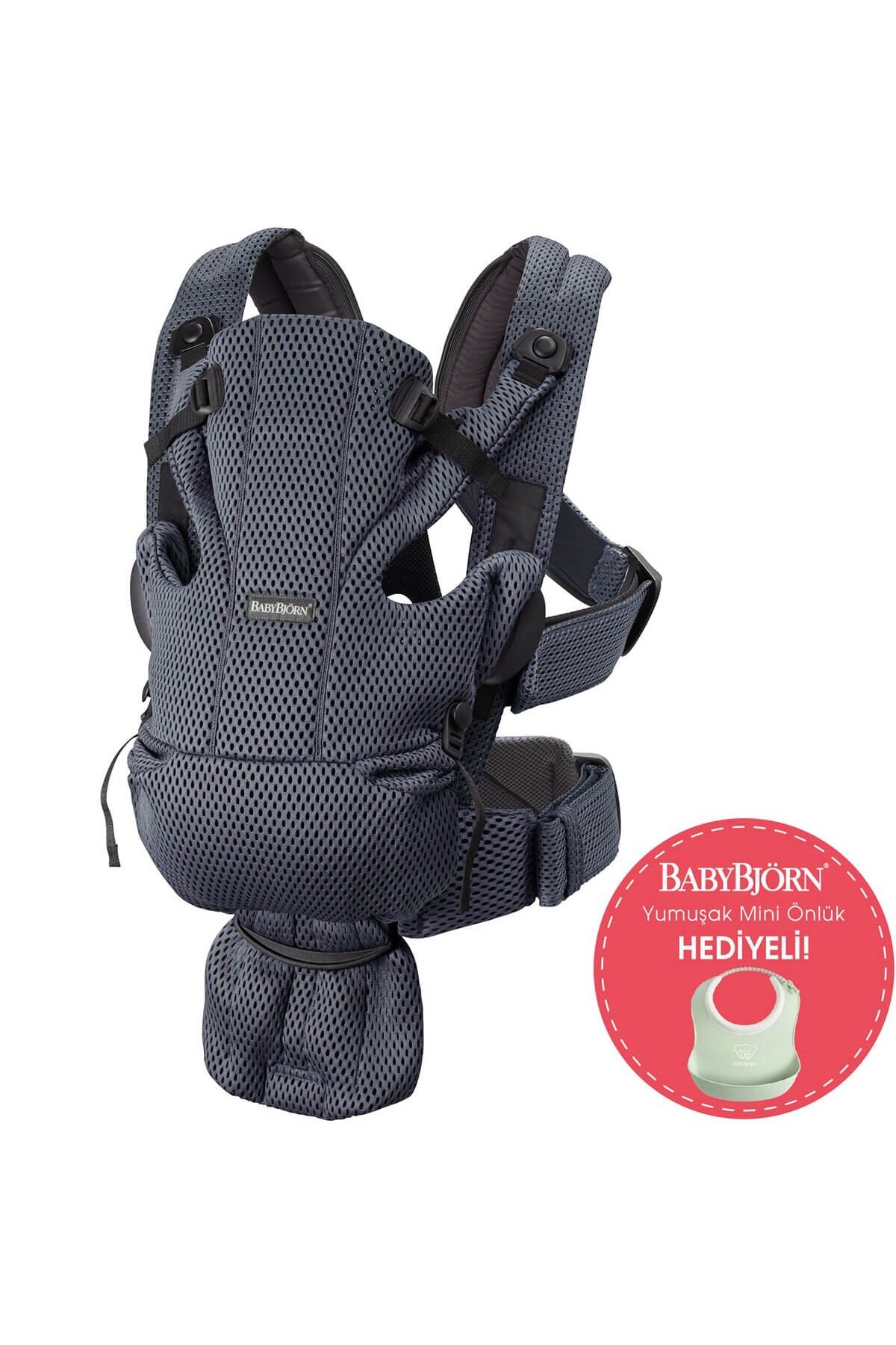 BabyBjörn Kanguru Move Mesh Anthracite fotoğrafı 2 (önizleme)