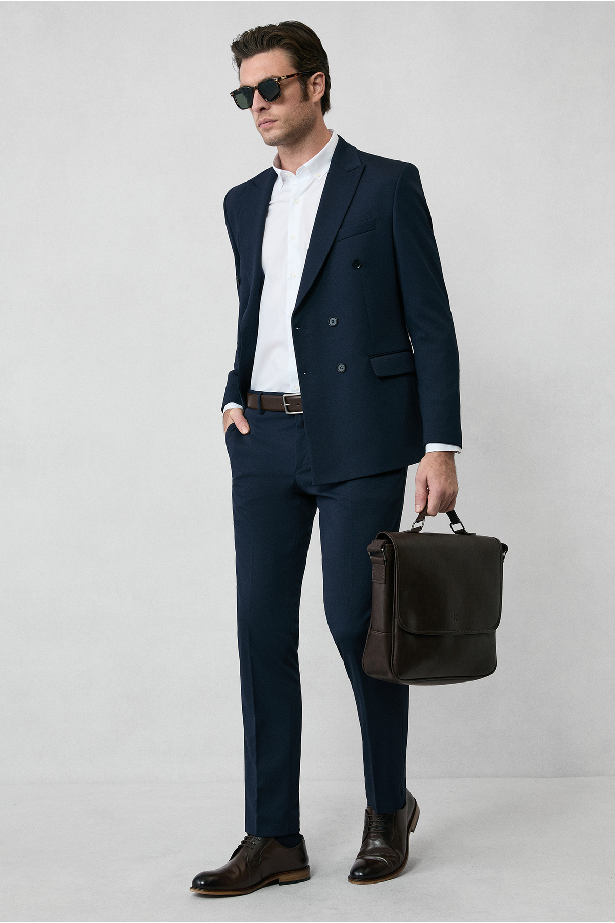 Kiğılı  7 Drop Slim Fit Dar Kesim Mevsimlik Kruvaze Takım Elbise - Görsel 2