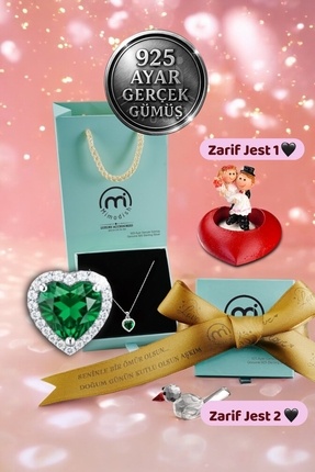 Mimodish 925 Ayar Gerçek Gümüş Özel Kalp Kolye Kız Arkadaşa Sevgiliye Hediye ...