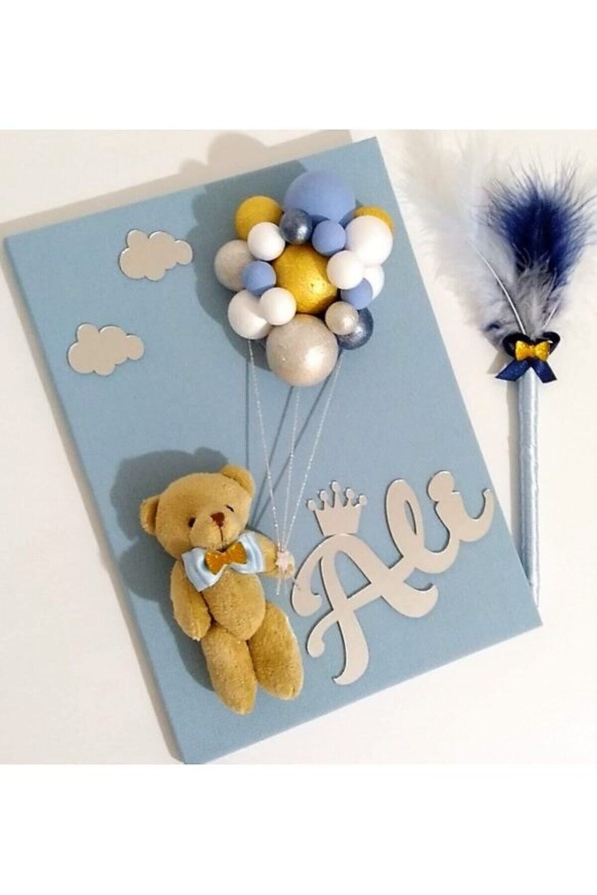 s'he design organizasyon Bebek İsmine Özel Hazırlanan Anı Hatıra Defteri fotoğrafı 6 (önizleme)