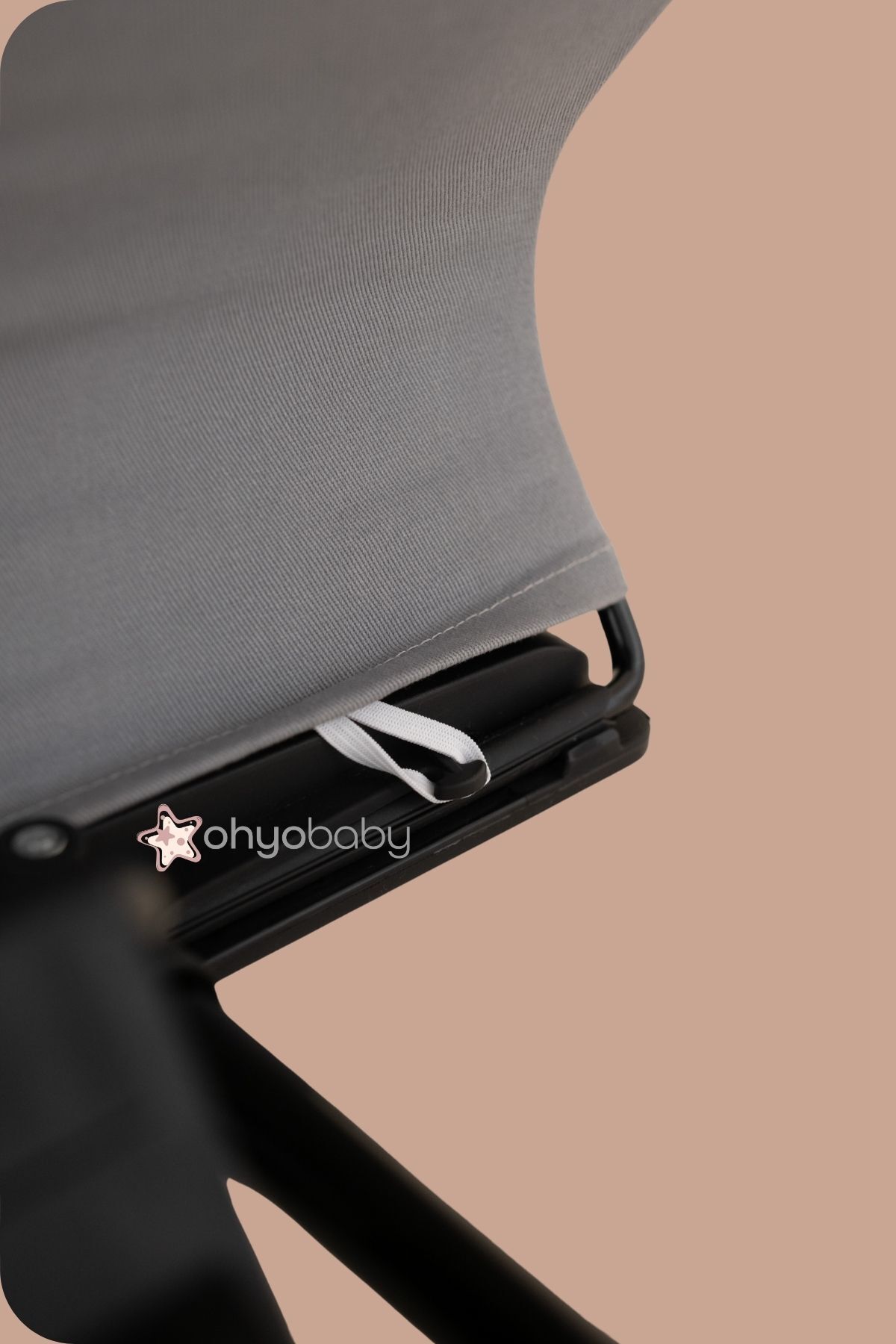 OHYO Oyuncaklı Premium Cotton Bebekler Için Üç Kademeli Kolay Taşınabilir Sallanan Ana Kucağı -gri fotoğrafı 6 (önizleme)