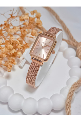 Lee Cooper LC07815 Dikdörtgen 6 Renk Hasır Kordon Kadın Kol Saati