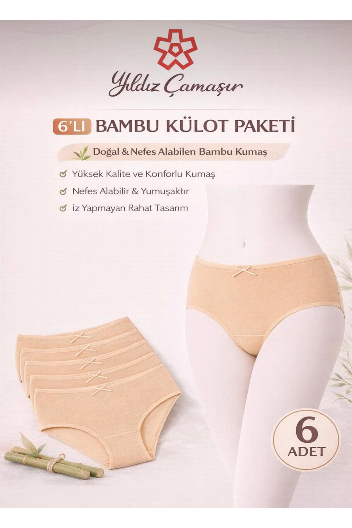 BAMBOO BATO LYCRA PANTIES 6 STARS KOD3923