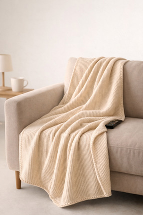 NazeninHome Battaniye Kışlık Battaniye Tv Battaniyesi Çift Kişilik Pamuklu