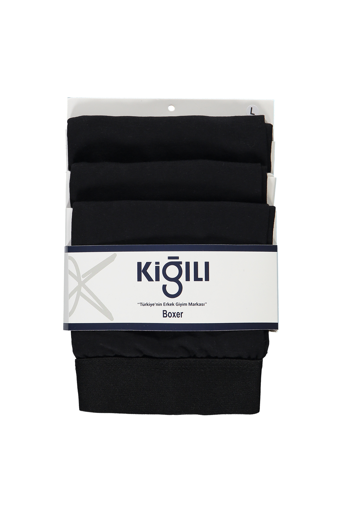 Kiğılı  3'lü Pamuklu Likralı Rahat Esnek Boxer Seti - Görsel 2
