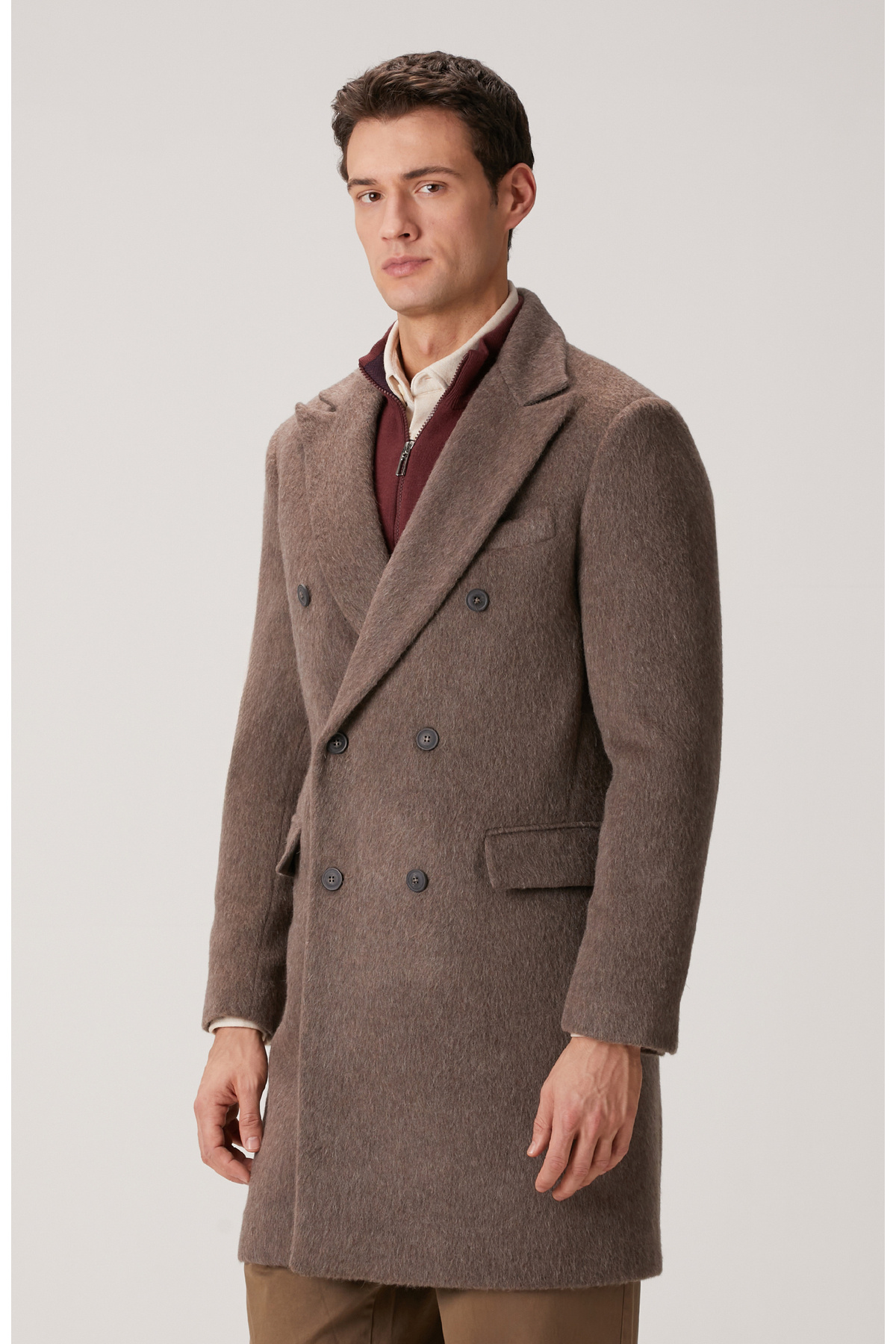 Network  Vizon Yün Karışımlı Palto - Görsel 4