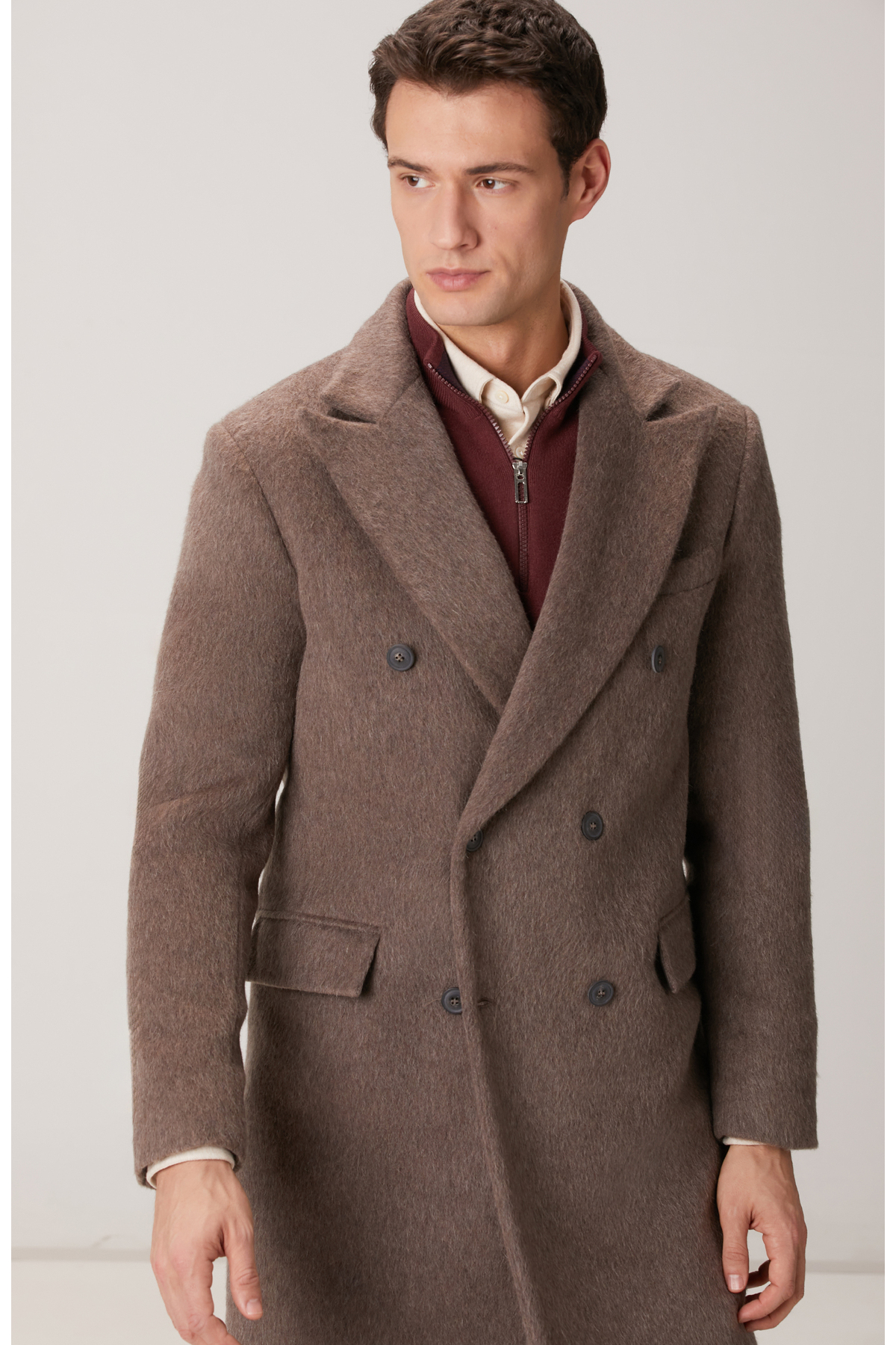 Network  Vizon Yün Karışımlı Palto - Görsel 2