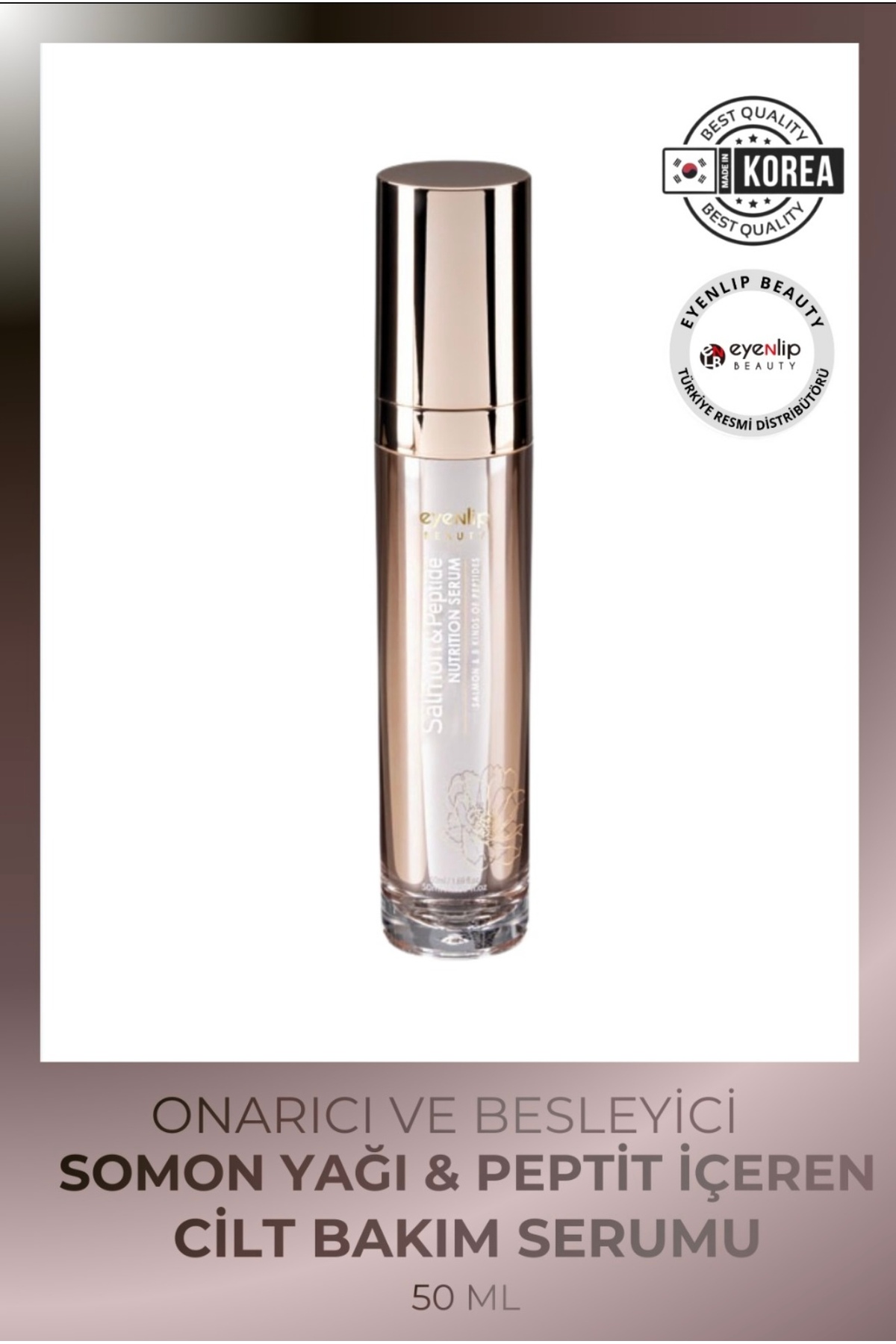 Eyenlip Beauty سرم صورت ماهی سالمون و ۸ نوع پپتید ۵۰ میلیلیتری — SALMONNUTRITIONSERUM