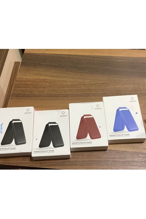 Kartlıkkılıf premıum kalite vegan deri manyetik standlı kartlık