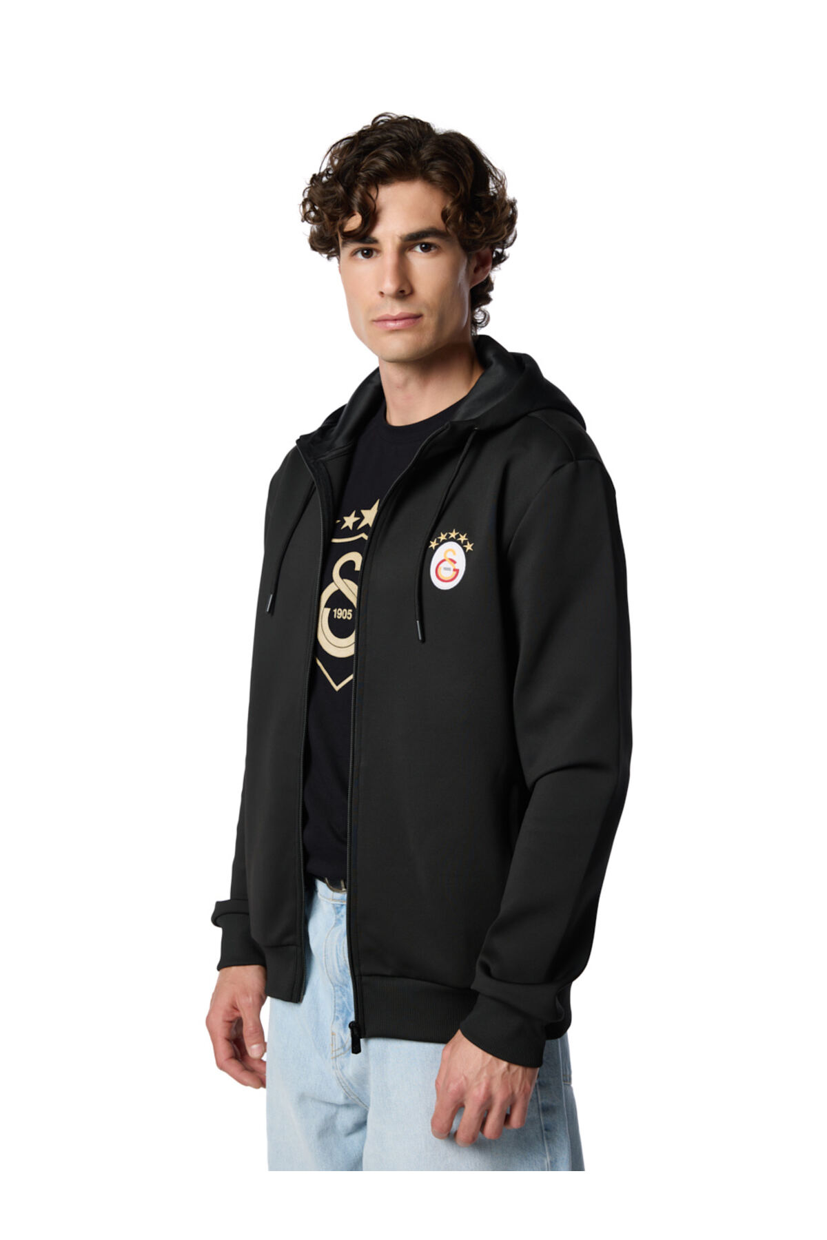 Galatasaray 5 Star Hoodie E251405 — مشکی — تصویر 4 از 8