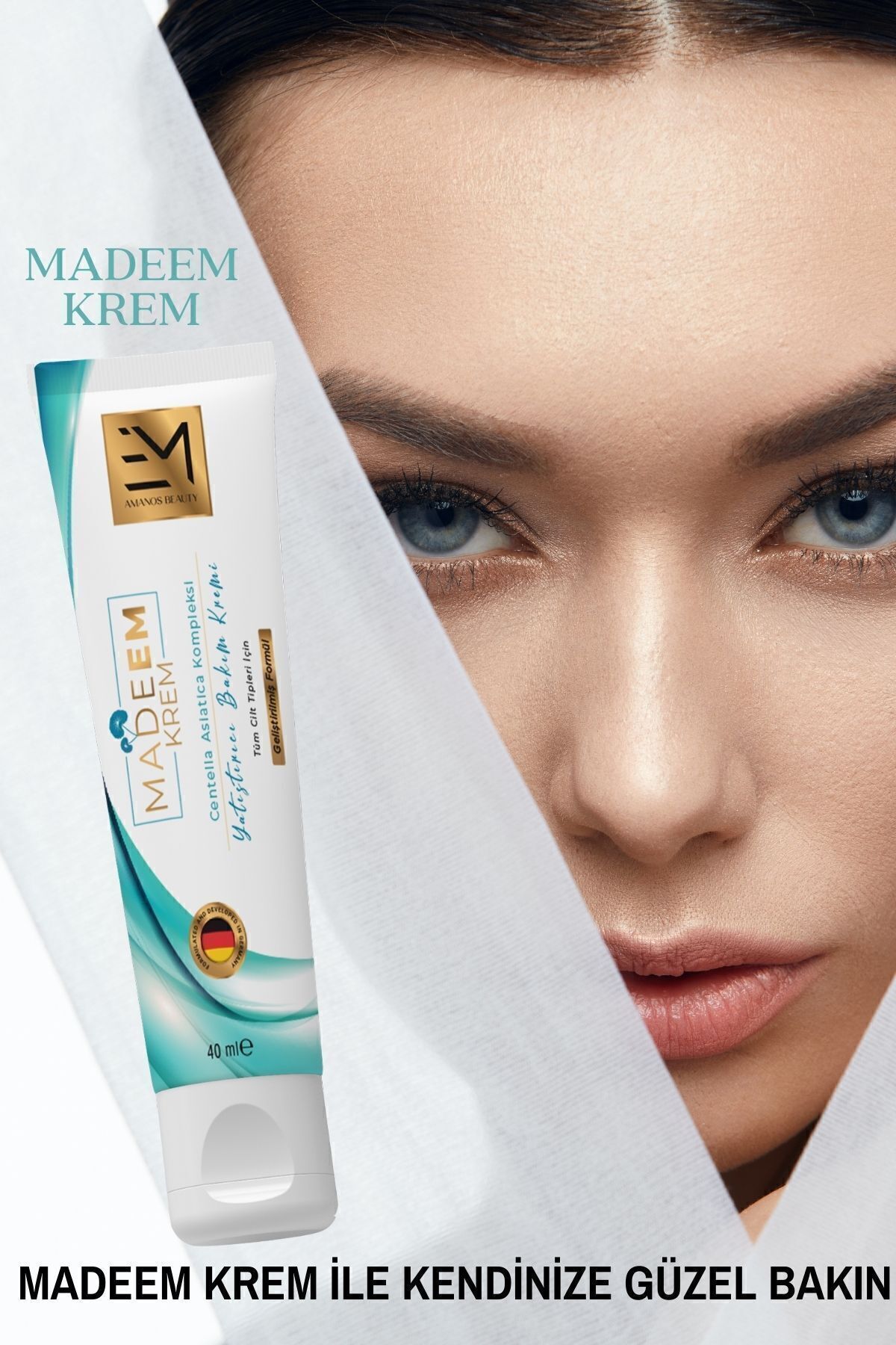 MADEEM Günlük Cilt Bakım Kremi Centella Asiatica Kantaron 40 ml — EM-MGBK — تصویر 4 از 9