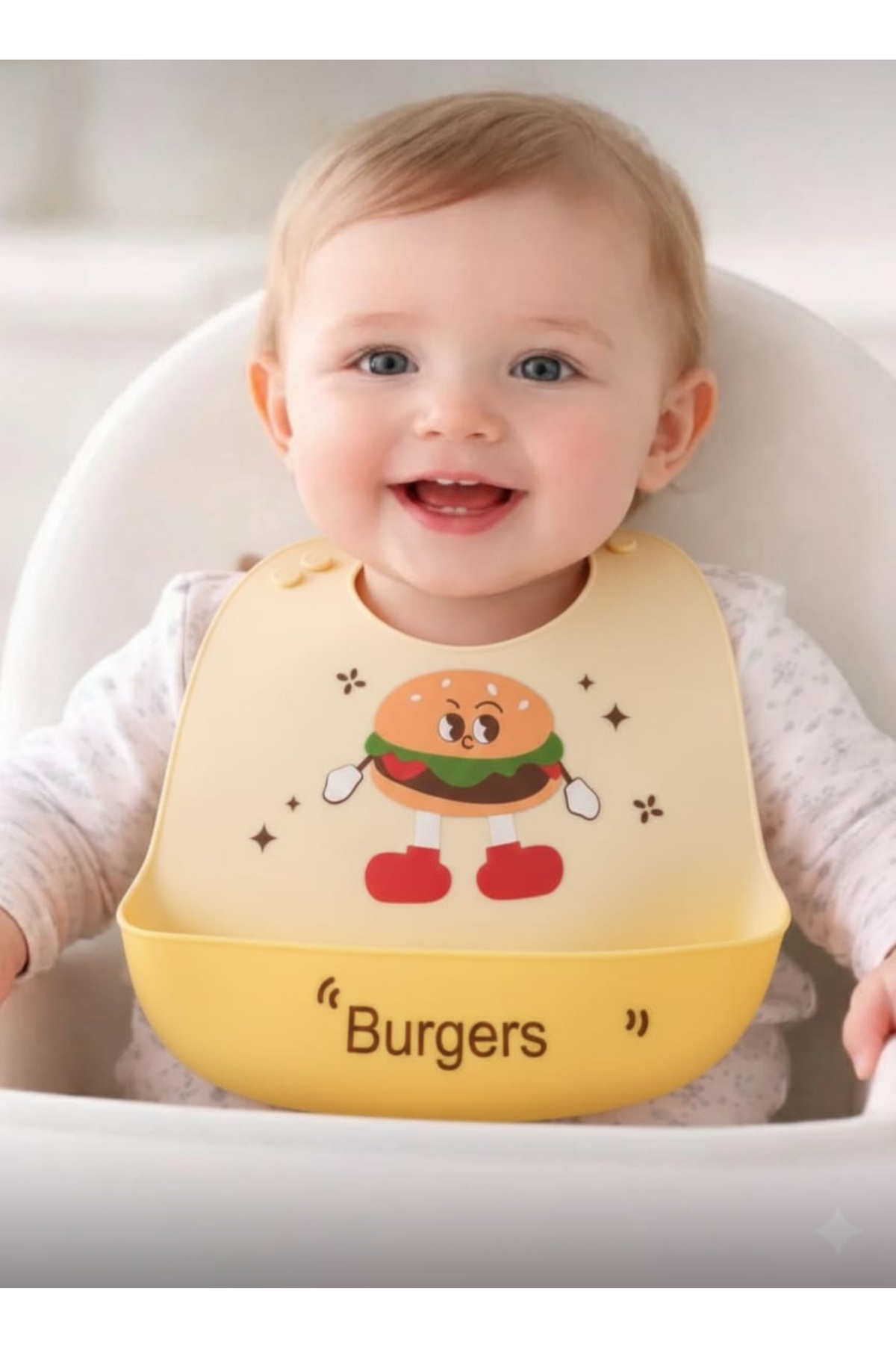 Pembelia Life Silikon Bebek Mama Önlüğü Çocuk Mama Önlük Leke Tutmaz Yıkanabilir fotoğrafı 2 (önizleme)