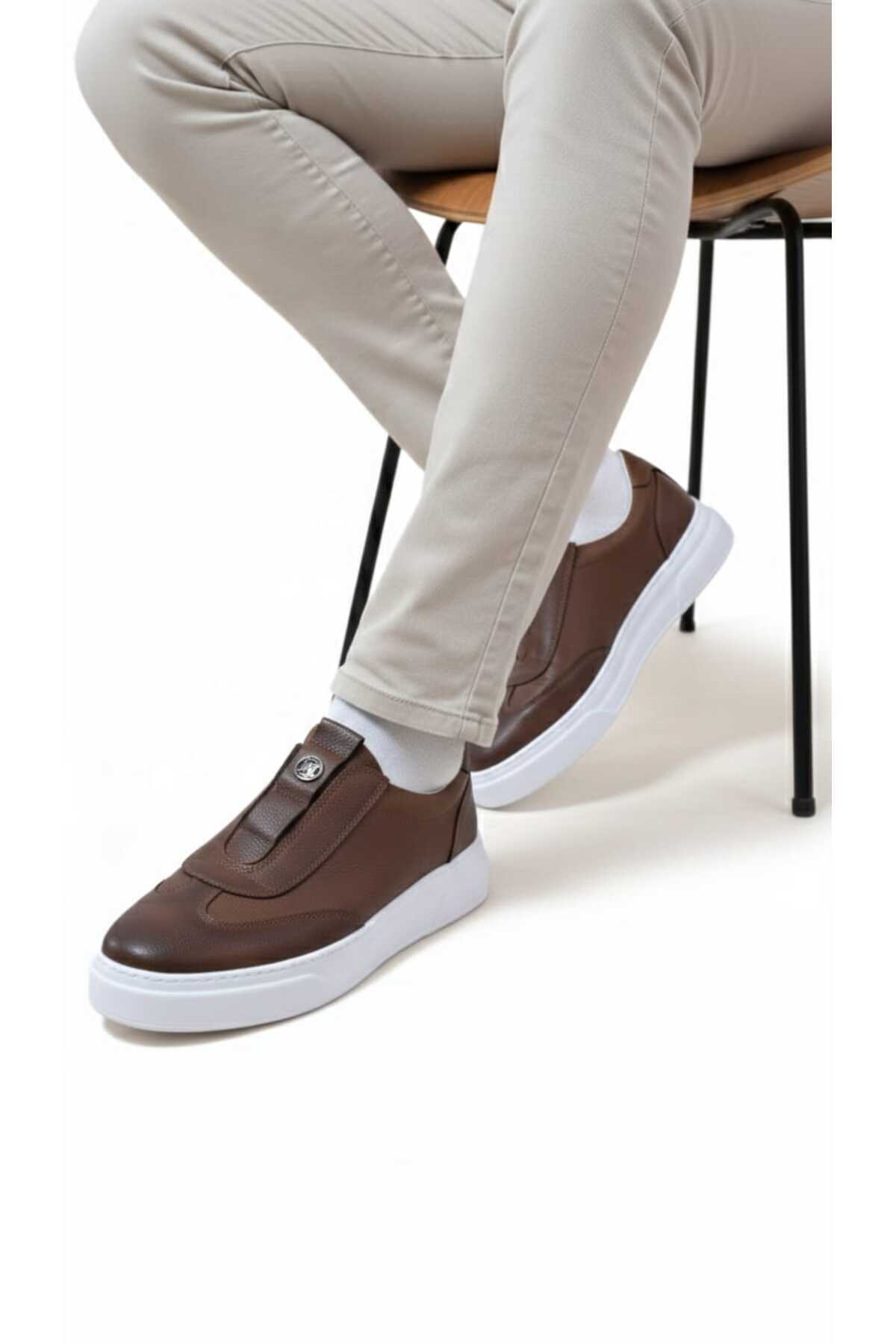 capel hor-se  GÜNLÜK KOLAY GİYİLEBİLEN ERKEK YÜRÜYÜŞ AYAKKABISI KAHVERENGİ