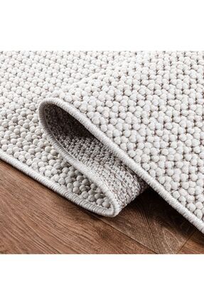 SARAZ HALI S256 Beyaz Bukle Halı – Saraz Buklem Koleksiyonu Salon Halısı, Mut...