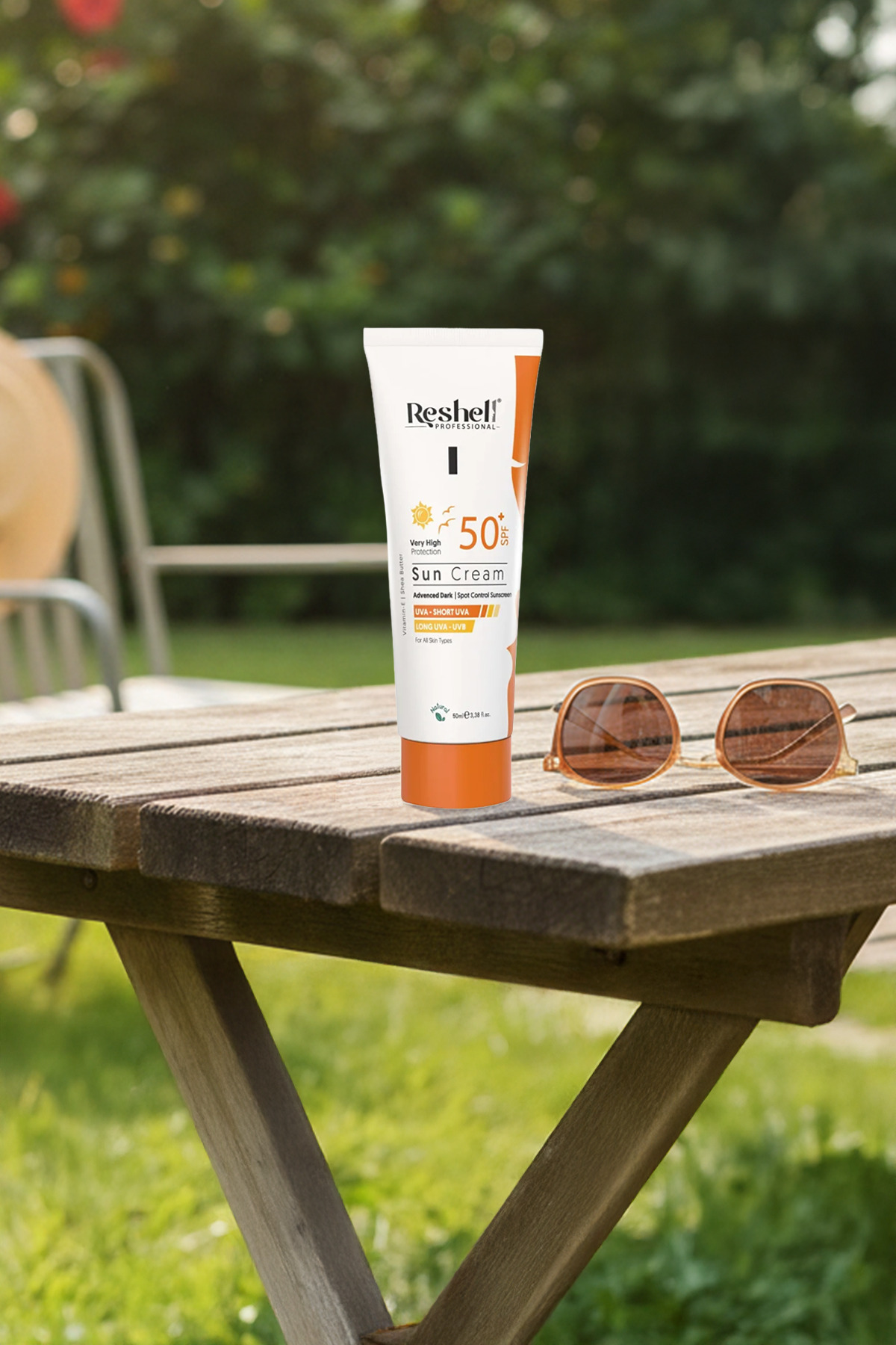 Spf 50 Yüksek Koruyucu Vücut Güneş Kremi Nemlendirici 50 ml — Reshell En İyi Sun Scream R-1903 — تصویر 7 از 7