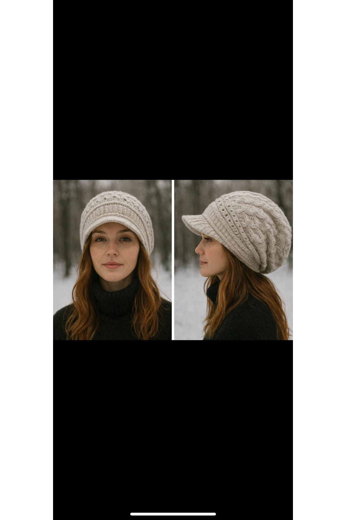 Vemod  Siperli Astarlı Triko Örgü Bere - Taş