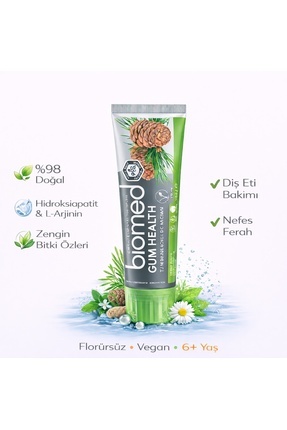 Biomed Gum Health Florürsüz Diş Macunu – Diş Eti Bakımı & Uzun Süreli Ferah N...