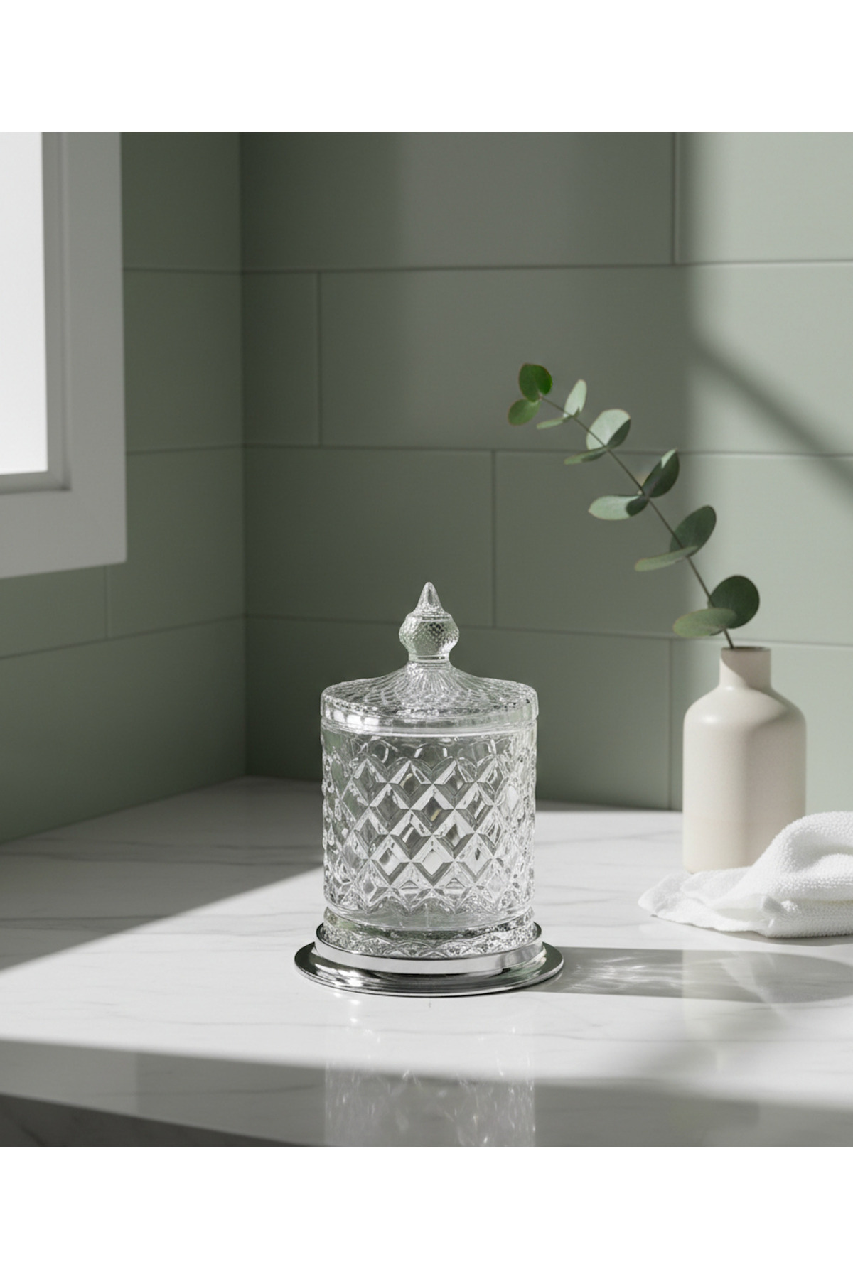 Crystal Cotton Holder