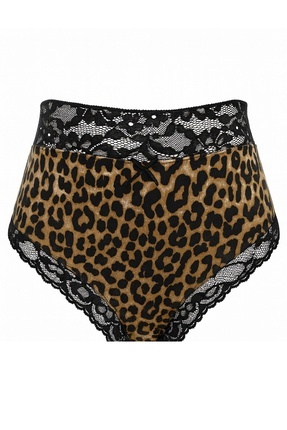 GOB Büyük Beden GOB EVERYDAY Büyük Beden Yüksek Bel Dantelli Tanga-Günlük Konfor