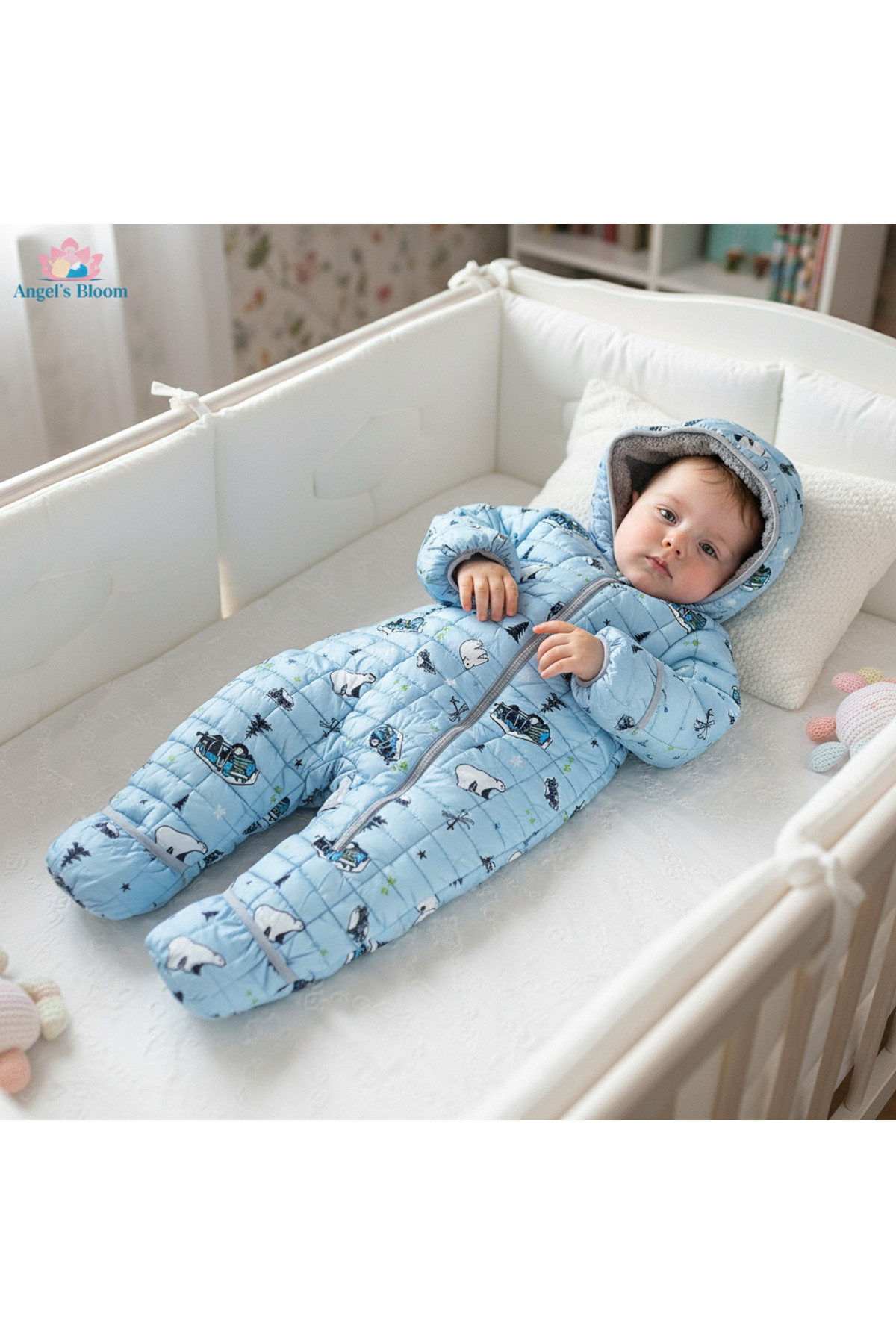 melisam.msg Bebek Tulum Mont İçi Kürklü Kış Sevimli fotoğrafı 2 (önizleme)