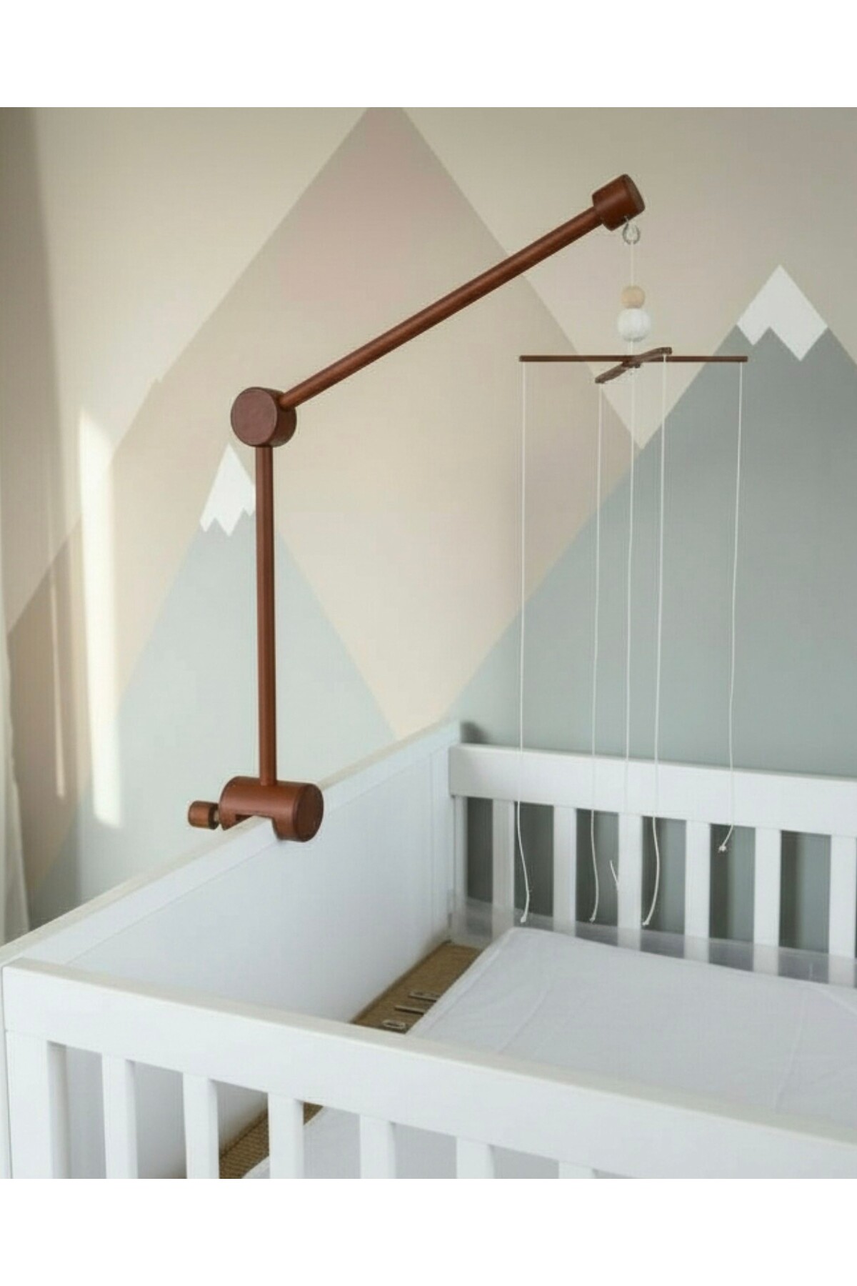 Dönence Ahşap beşik asma aparatı kahverengi fotoğrafı 2 (önizleme)