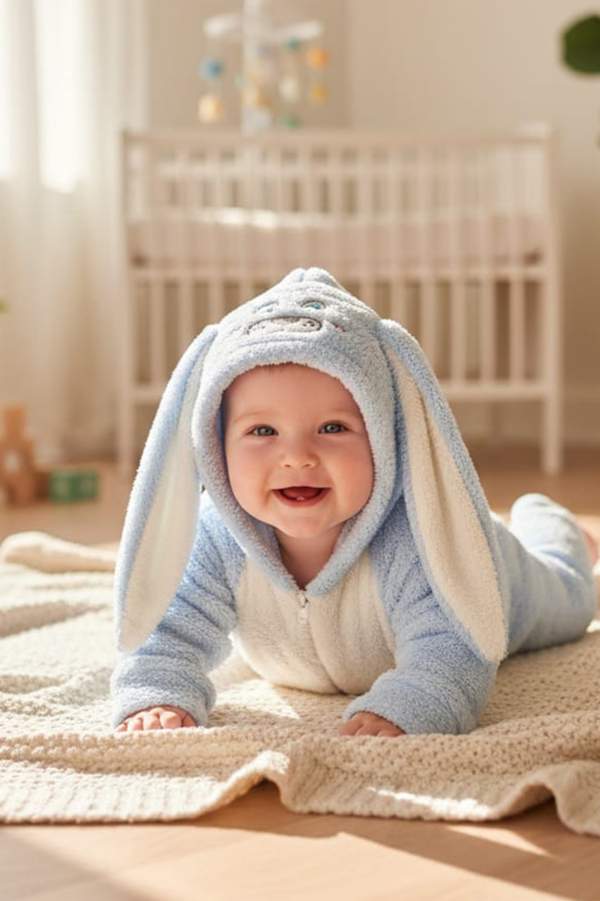 MAHFEL Welsoft Mavi Desenli Kışlık Peluş Uyku Tulumu 1–6 Yaş fotoğrafı 3 (önizleme)