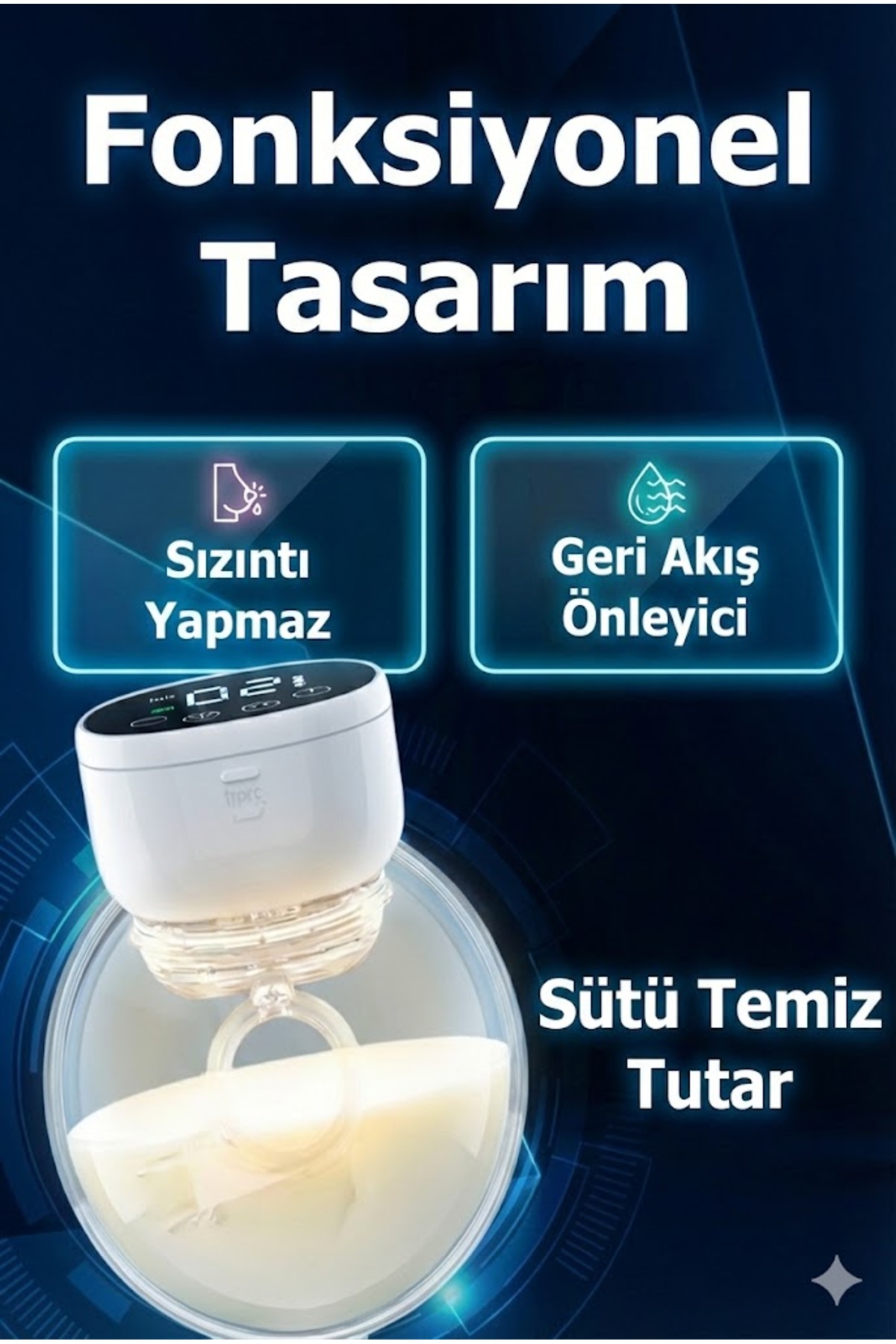 Babyhope My-376 Şarjlı Giyilebilir Elektrikli Göğüs Pompası Sessiz Ve Elleri Serbest Kullanım fotoğrafı 5 (önizleme)