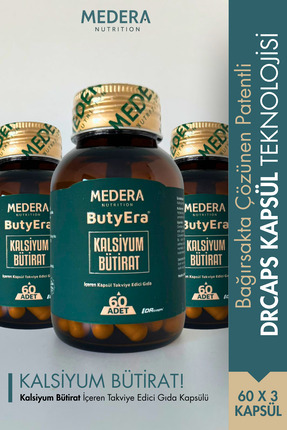 ButyEra Medera Nutrition 3 Adet Kalsiyum Bütirat İçeren Takviye Edici Gıda (P...