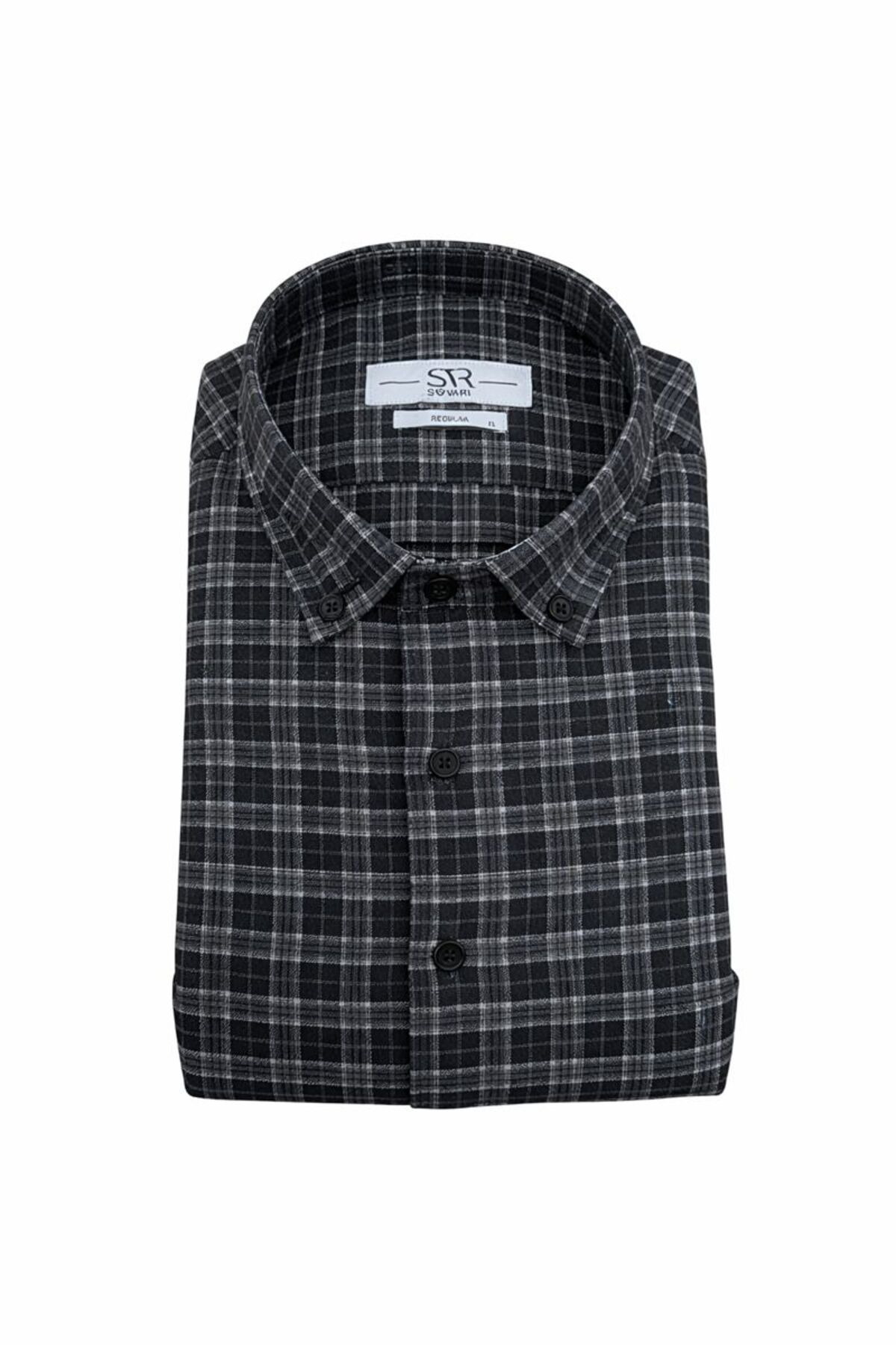پیراهن طرح‌دار نخی طرح‌دار Lumberjack مدل Relaxed Fit Premium SVR