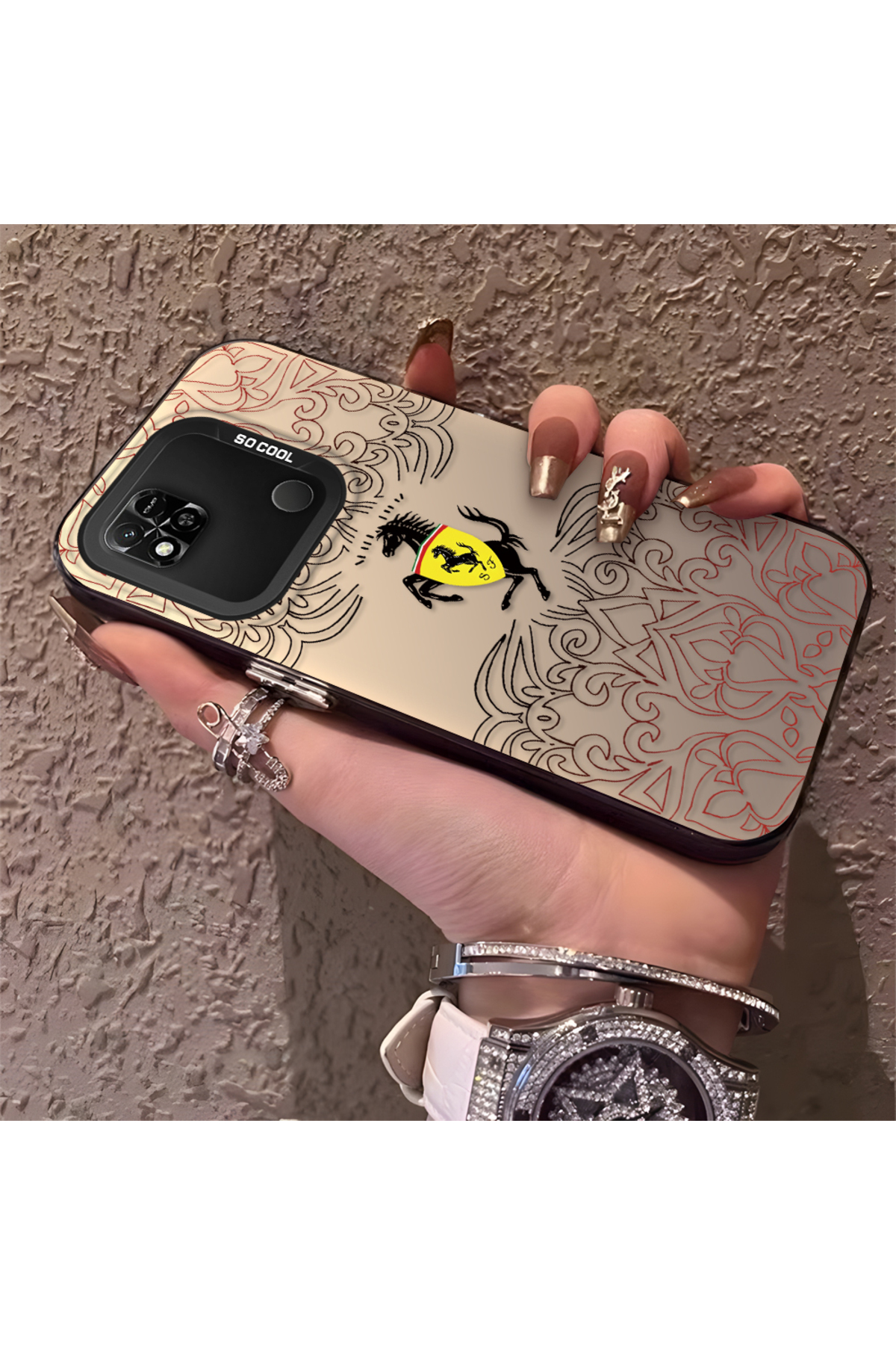 Xiaomi Redmi 9C Compatible Silicone Edge Hard Back Phone Case brand design