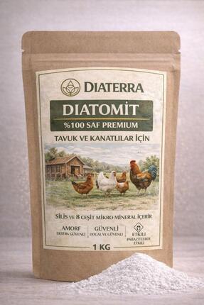 Diaterra Diatomit tozu 1 KG GIDA SINIFI (FOOD GRADE), kanatlılar, evcil hayva...