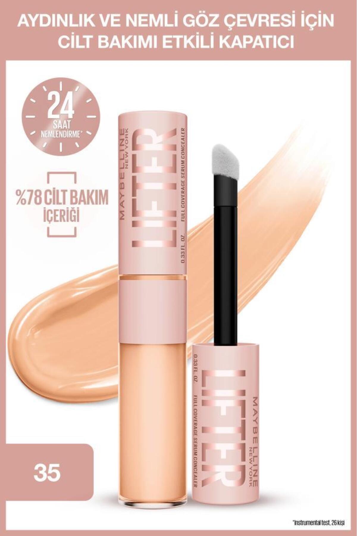 Maybelline New York Lifter Kafein ve Peptitler İçeren Nemlendiren ve Aydınlatan Kapatıcı - 35 - Fiyatı, Yorumları
