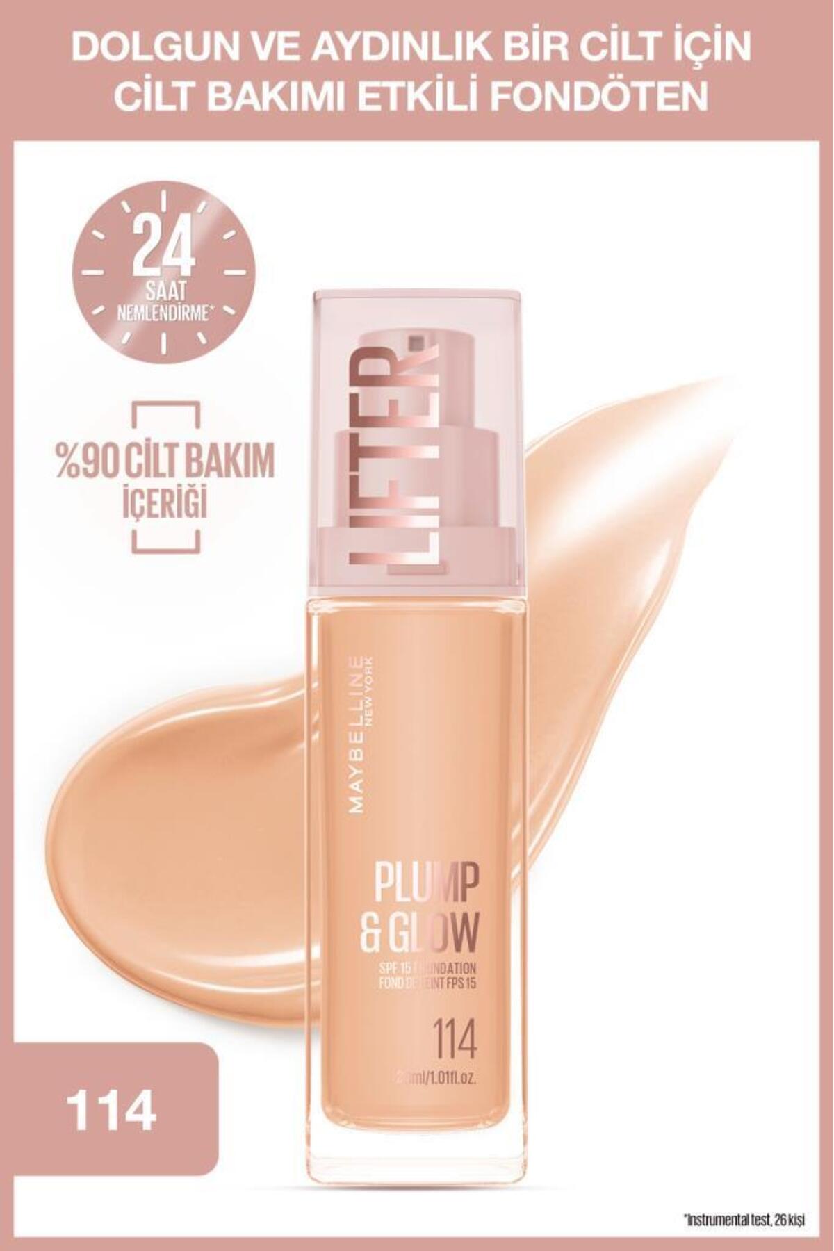 Maybelline New York Lifter Niasinamid ve Hyalüronik Asit İçeren Aydınlatan Fondöten - 114 - Fiyatı, Yorumları