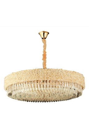 RANA AVİZE Rana 80 Cm Avangard Kristal Taşlı Avize