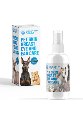 HEALTHON MED Hayvan Deri, Kulak, Göz, Meme Bakım Spreyi, Yara Onarıcı, Kedi, ...