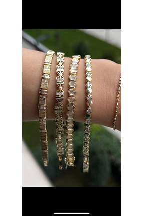 MONVEJEWELS 14K Altın Kaplama Yeni Sezon Bileklik