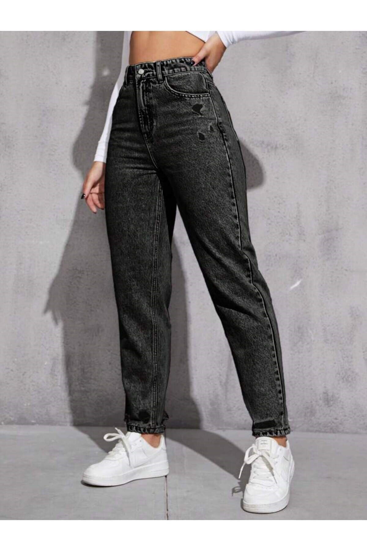 Noxter DÁMSKÉ DŽÍNOVÉ KALHOTY S OBLIČEJEM