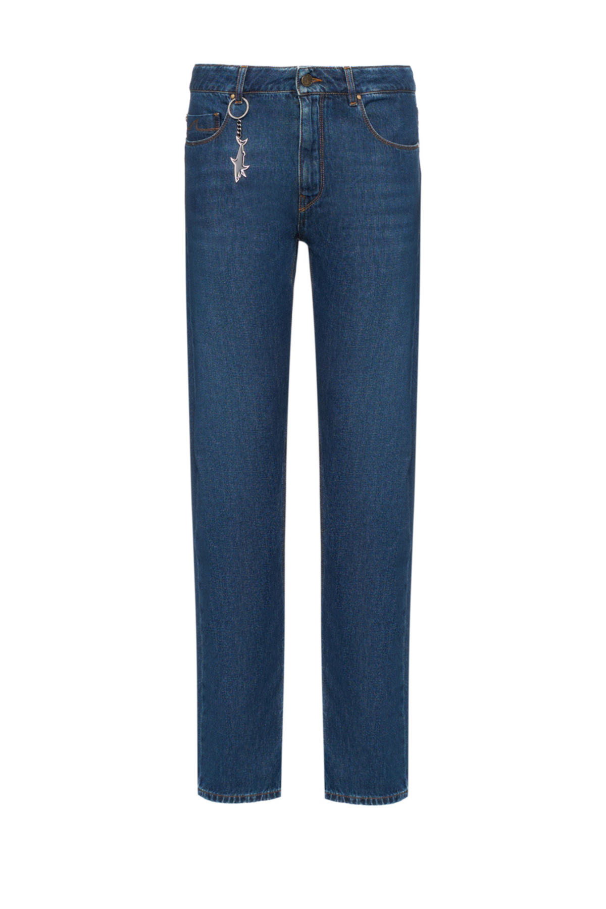 پال اند شارک شلوار جین مردانه معمولی، راسته، نخی، کشی، آبی، کد 15314104-J02