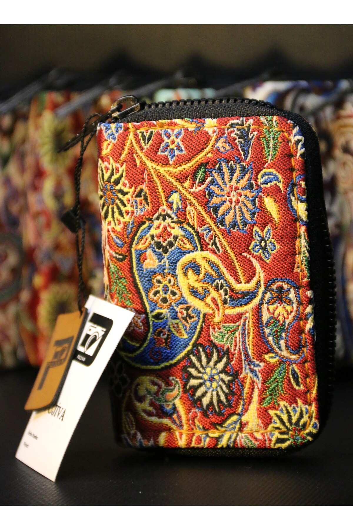 Ethnic Patterned Thermal Transparent Elegant And Durable Accordion Wallet Card Holder
