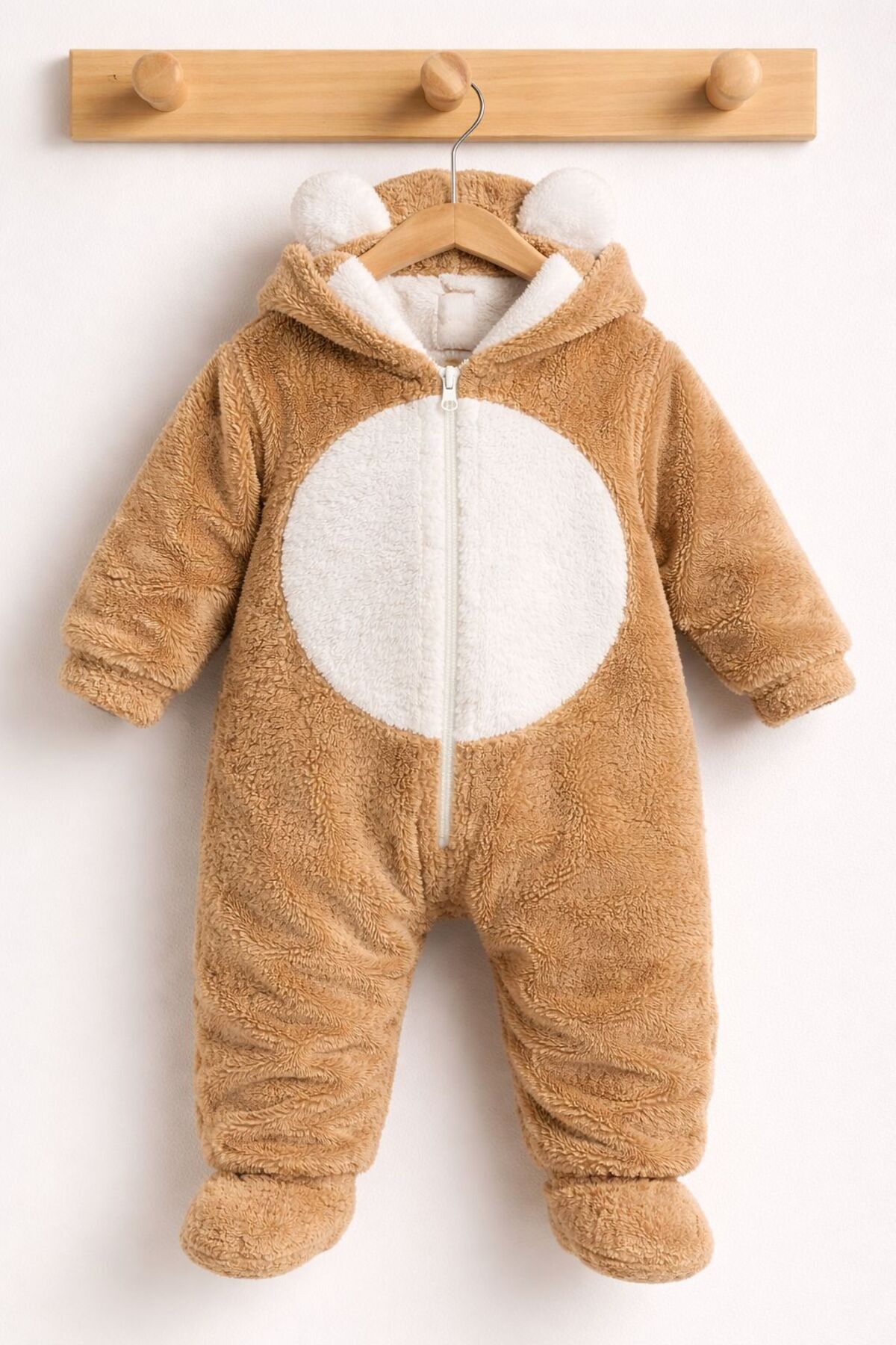 Laria Ayıcık Kulaklı Kışlık Welsoft Peluş Erkek Tulum fotoğrafı 3 (önizleme)