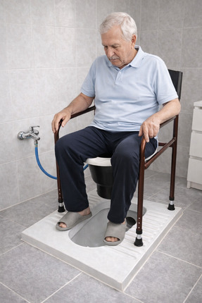 MEDİKALBİM Hasta & Yaşlılar İçin Taharet Musluklu Tuvalet Sandalyesi – Alatur...