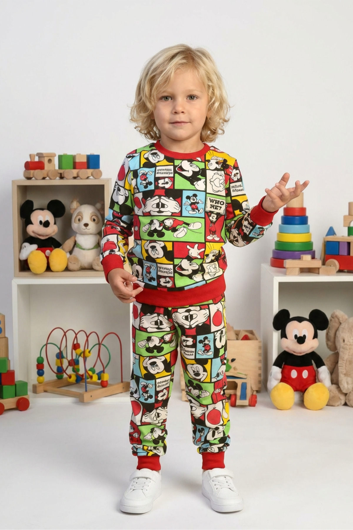 DAPSEE MİKİ MAUSE ÇOCUK PİJAMA TAKIMI fotoğrafı 2 (önizleme)