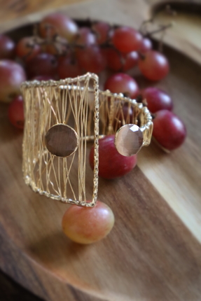 suayjewellery Altın kaplama kedi gözü doğal taş bileklik