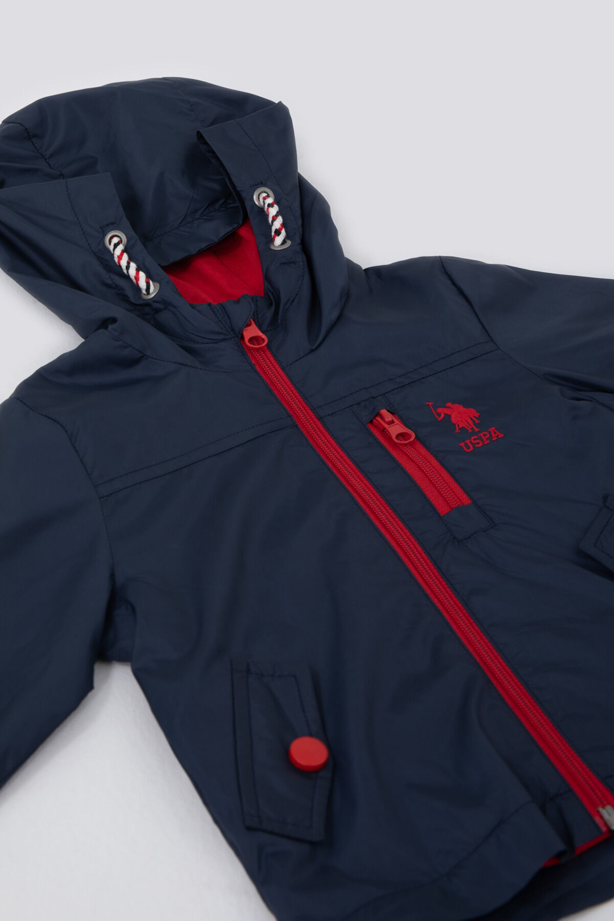 U.S. Polo Assn. U.S. Polo Assn Erkek Bebek Lacivert Yağmurluk fotoğrafı 2 (önizleme)